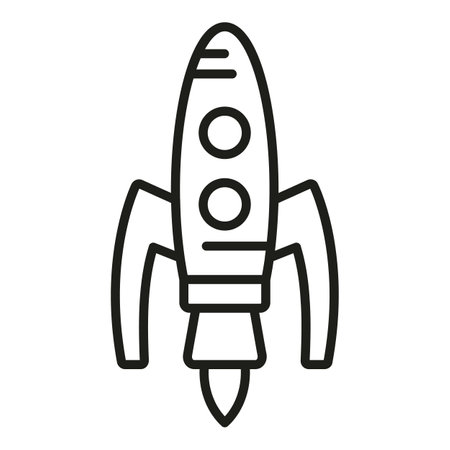 Smoke rocket icon outline vector. Space fire. Future ideaのイラスト素材