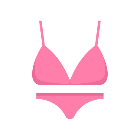 Sport swimsuit icon. Flat illustration of sport swimsuit icon isolated on white backgroundの写真素材