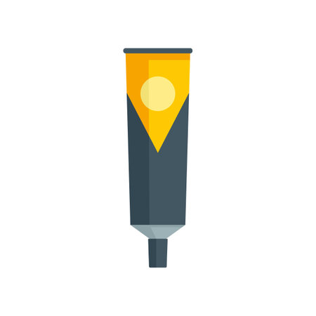 Shoe repair glue tube icon. Flat illustration of shoe repair glue tube icon isolated on white backgroundの写真素材