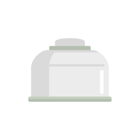 Gas cylinder barrel icon. Flat illustration of gas cylinder barrel icon isolated on white backgroundの写真素材