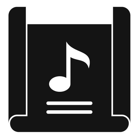 Song playlist icon simple . Music list. Audio interfaceの写真素材