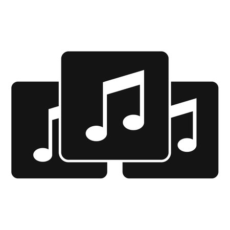 Playlist interface icon simple . Music song list. Mobile phoneの写真素材
