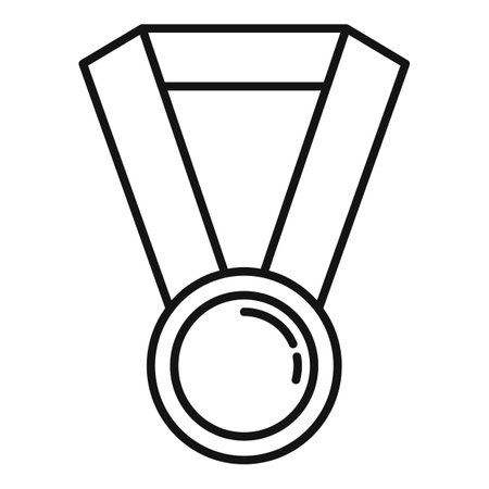 Inclusion medal icon. Outline Inclusion medal icon for web design isolated on white backgroundの写真素材