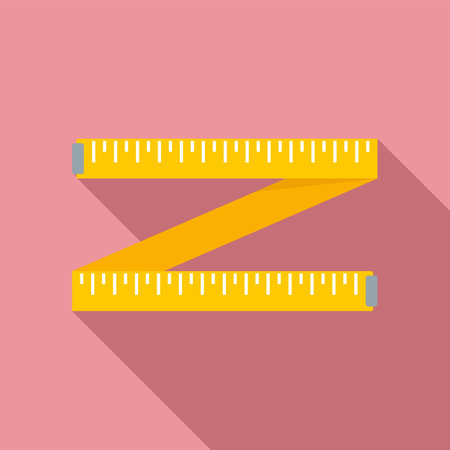 Measurement fit tape icon. Flat illustration of Measurement fit tape icon for web designの写真素材