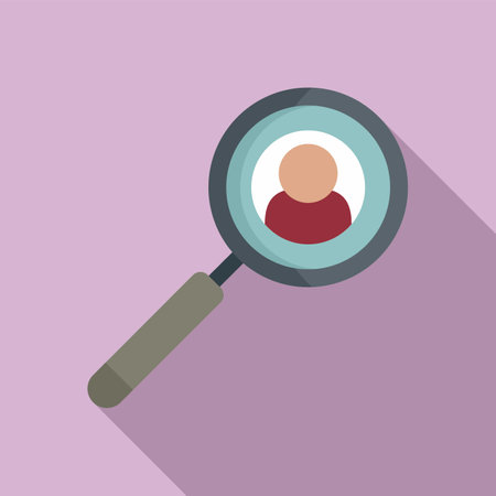 Search personal information icon. Flat illustration of Search personal information icon for web designの写真素材