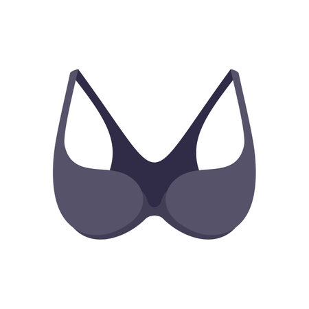 Underwear bra icon. Flat illustration of underwear bra icon isolated on white backgroundの写真素材