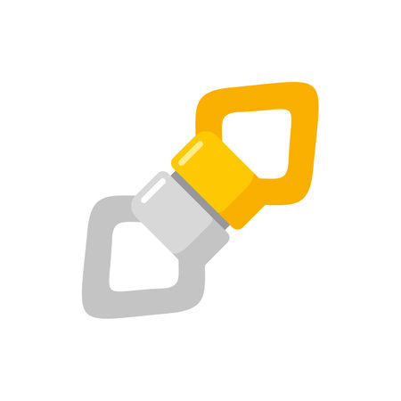 Industrial climber tool icon. Flat illustration of industrial climber tool icon isolated on white backgroundの写真素材