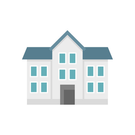 Realtor house icon. Flat illustration of realtor house icon isolated on white backgroundの写真素材