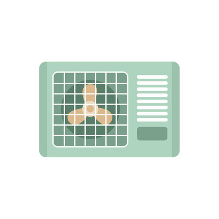 Outdoor ventilation icon. Flat illustration of Outdoor ventilation icon isolated on white backgroundの写真素材