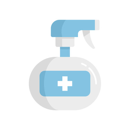 Antiseptic home spray icon. Flat illustration of Antiseptic home spray icon isolated on white backgroundの写真素材