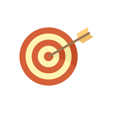 Archer target icon. Flat illustration of Archer target icon isolated on white backgroundの写真素材