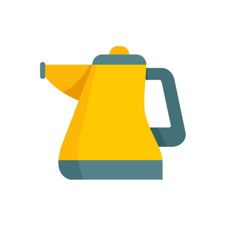 Duster steam cleaner icon. Flat illustration of Duster steam cleaner icon isolated on white backgroundの写真素材