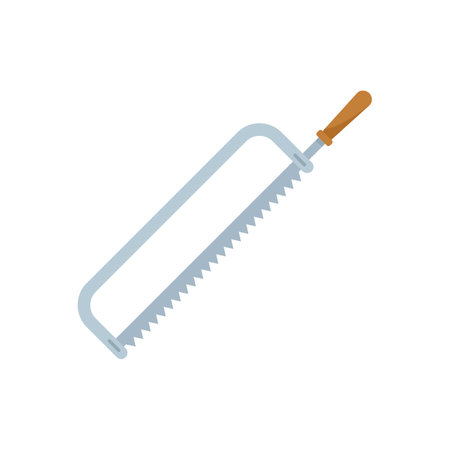 Hacksaw icon. Flat illustration of Hacksaw icon isolated on white backgroundの写真素材