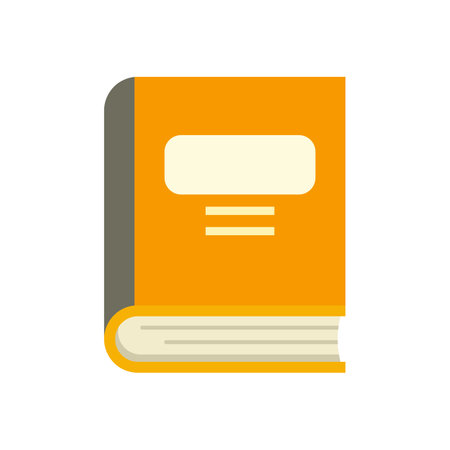 Syllabus book icon. Flat illustration of Syllabus book icon isolated on white backgroundの写真素材