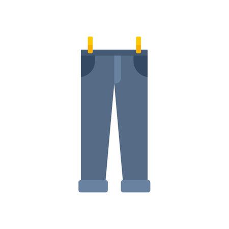 Dryer jeans icon. Flat illustration of Dryer jeans icon isolated on white backgroundの写真素材