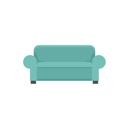 Nursing sofa icon. Flat illustration of Nursing sofa icon isolated on white backgroundの写真素材