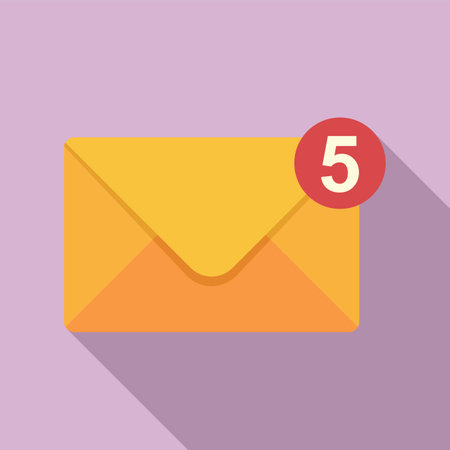Post envelope icon flat . Mail letter. Email openの写真素材