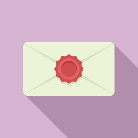 Spam envelope icon flat . Mail letter. Email paperの写真素材