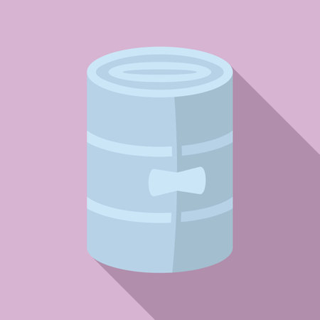 Elastic bandage icon flat . Medical aid. Injury fractureの写真素材