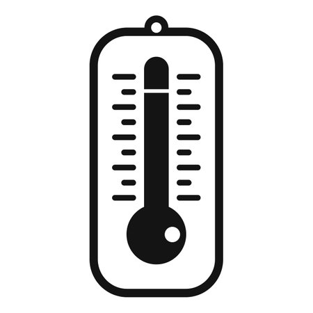Warming temperature icon simple . Global climate. Weather disasterの写真素材