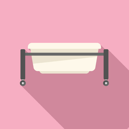 Foot bath pot icon flat . Spa massage. Care coldの写真素材