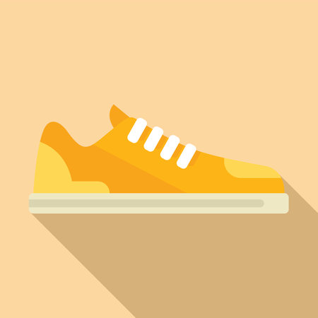 Sale sneaker icon flat . Sport shoe. Run fashionの写真素材