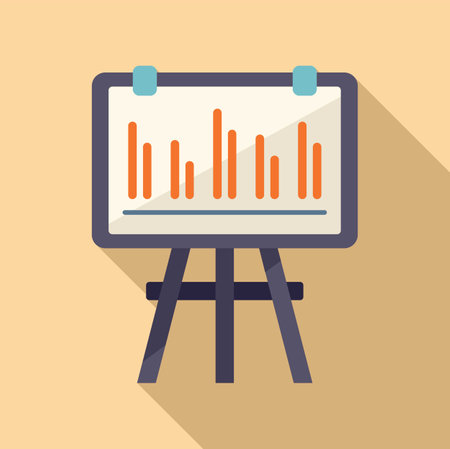 Banner plan icon flat . Business document. Data fileの写真素材