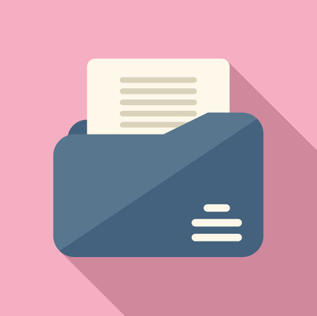 Folder data icon flat . Report document. Chart fileの写真素材