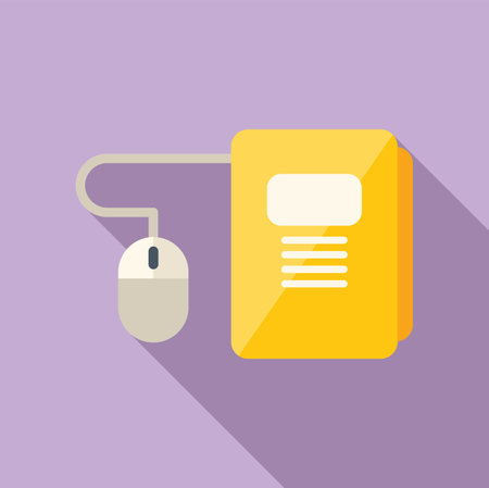 Online folder icon flat . Training people. Internet educationの写真素材