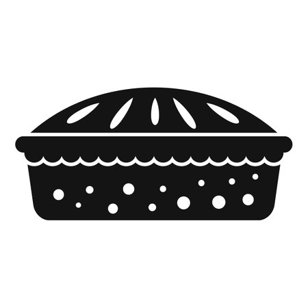 Fruit pie icon simple . Apple cake. Tart dessertの写真素材
