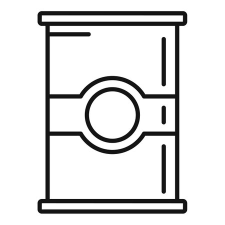 Flour jar icon. Outline Flour jar icon for web design isolated on white backgroundの写真素材