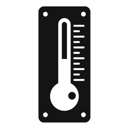 Dry cleaning thermometer icon. Simple illustration of Dry cleaning thermometer icon for web design isolated on white backgroundの写真素材