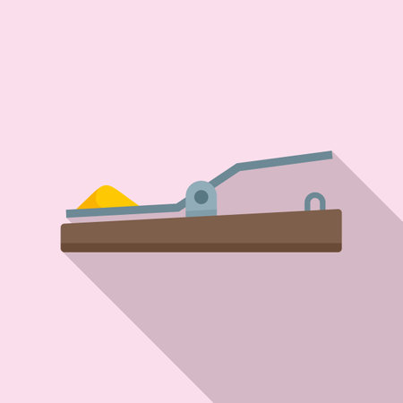 Mouse trap icon. Flat illustration of Mouse trap icon for web designの写真素材