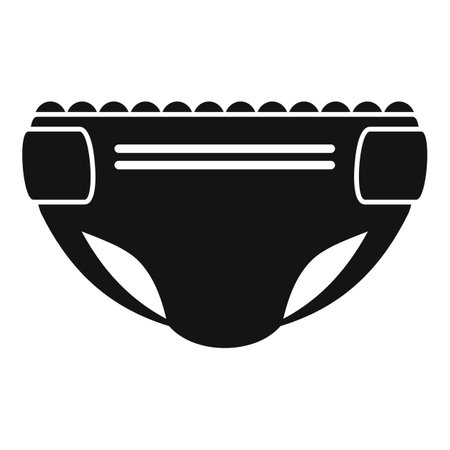 Kid diaper icon. Simple illustration of Kid diaper icon for web design isolated on white backgroundの写真素材