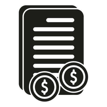 New paper cash icon simple vector. Funds sign. Safe wallet creditのイラスト素材