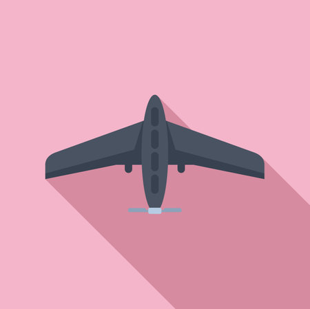 Drone aerial view icon flat vector. Smart digital map. Ai videoのイラスト素材