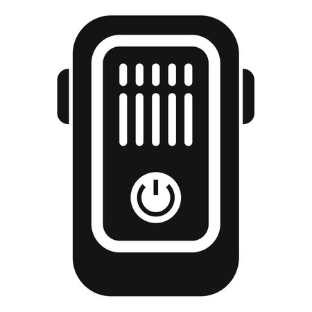 Power on tracker icon simple vector. Smart counter. Activity band glassのイラスト素材