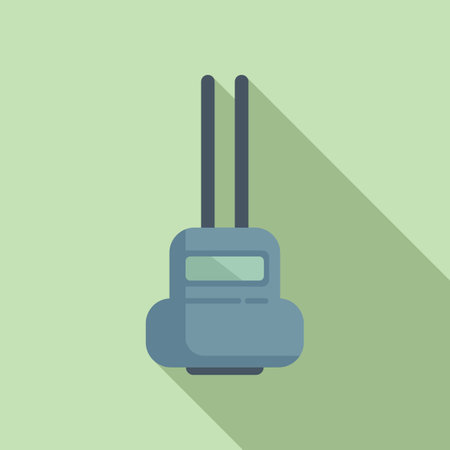 Probe test kit icon flat vector. Ph meter. Acidic paper liquidのイラスト素材