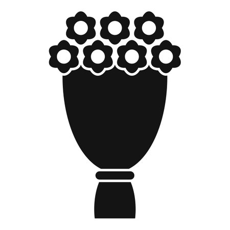 Flower bouquet icon simple vector. Bride flowers. Event plannerのイラスト素材