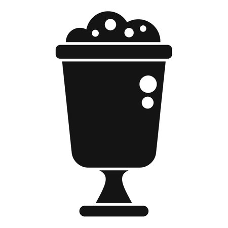 Berry gelato bowl icon simple vector. Ice cream balls. Summer shake frozenのイラスト素材