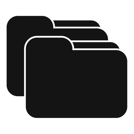 Folder map system icon simple vector. Screen plan. Document deskのイラスト素材