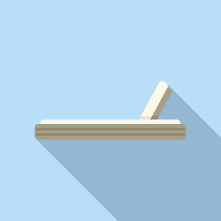 Patio garden sofa icon flat vector. Yard space patio. Picnic interiorのイラスト素材