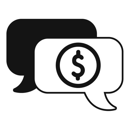 Advice company finance chat icon simple vector. Grant pandemic. Startup payのイラスト素材