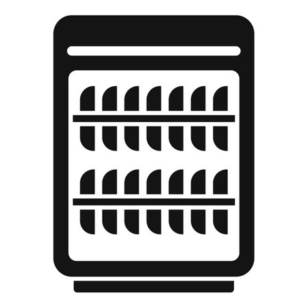 Full working dishwasher icon simple vector. Bathroom failure. Dirty fixのイラスト素材