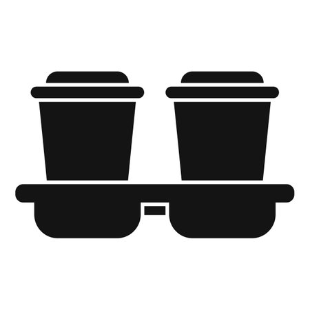 To go drink cup box icon simple vector. Container box. Snack strawのイラスト素材
