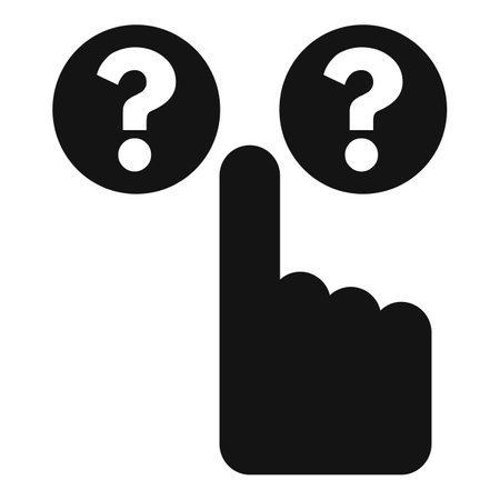 Question choice icon simple vector. Compact pointer. Reveal signのイラスト素材