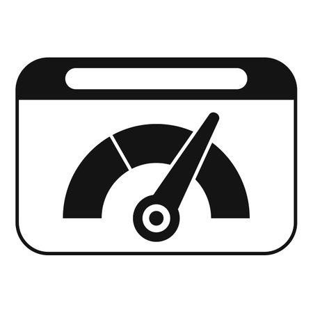 Web control management icon simple vector. Risk strategy. Digital projectのイラスト素材
