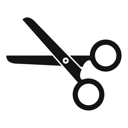 Beauty salon scissors icon simple vector. Medical care. Female fashion
