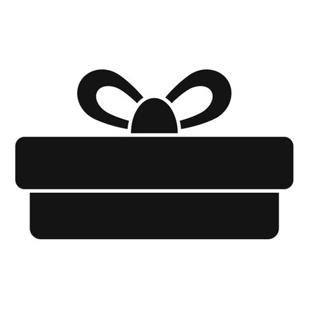 Open gift box icon simple vector. Closed happy package. Festive itemのイラスト素材