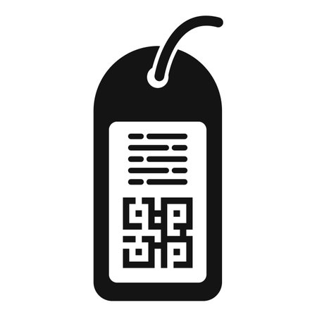 Discount qr code icon simple vector. Promotion percent. Price sale tagのイラスト素材